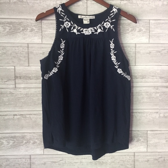 American Rag Tops - American Rag Embroidered Tank